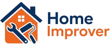 Home Improver logo featuring a house icon with a wrench, representing home repair and improvement resources